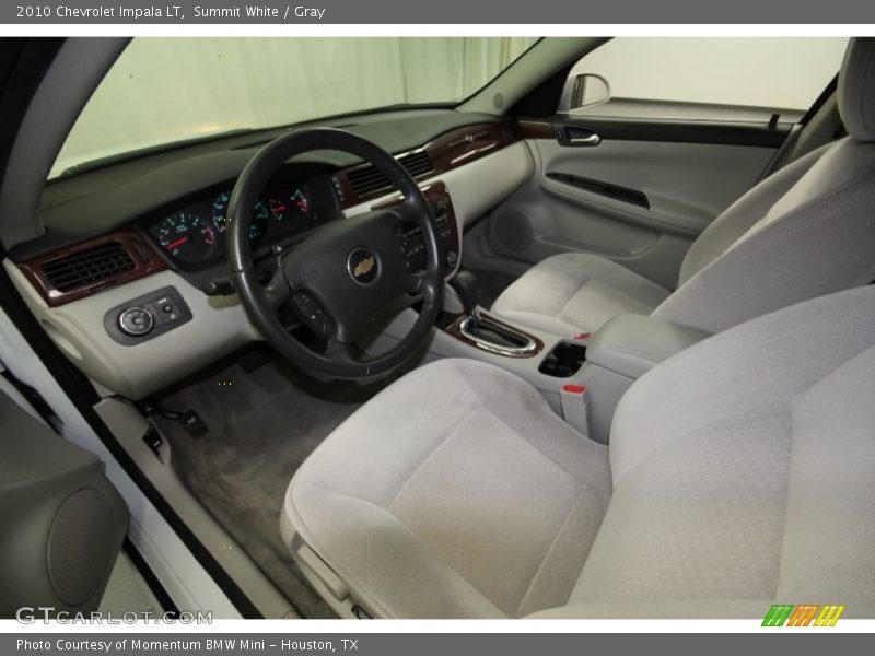 Summit White / Gray 2010 Chevrolet Impala LT