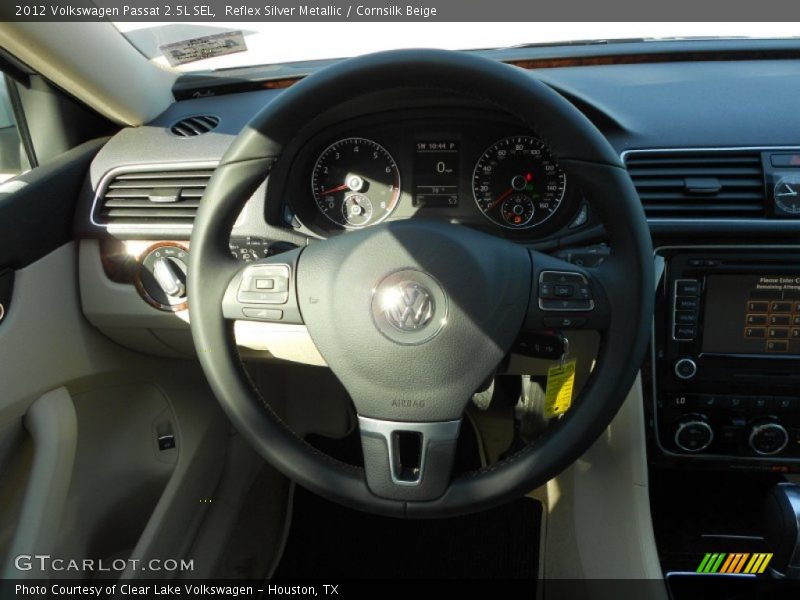 Reflex Silver Metallic / Cornsilk Beige 2012 Volkswagen Passat 2.5L SEL