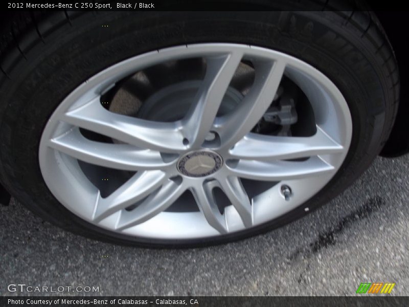 Black / Black 2012 Mercedes-Benz C 250 Sport