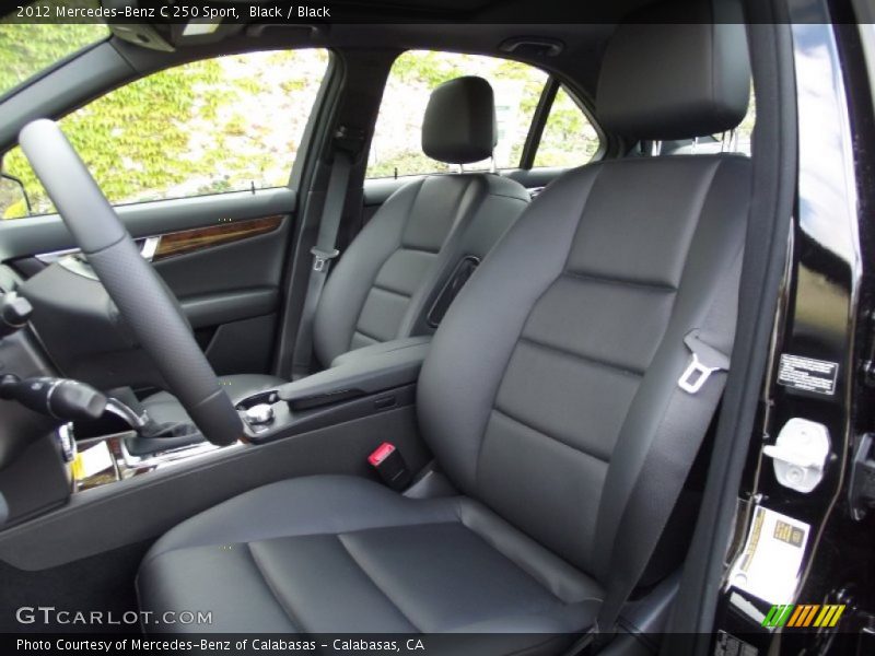Black / Black 2012 Mercedes-Benz C 250 Sport