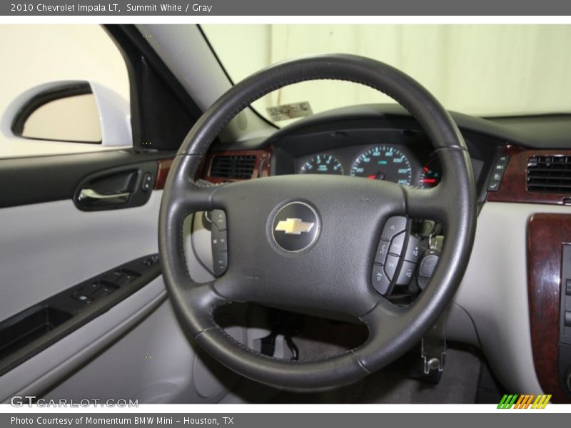 Summit White / Gray 2010 Chevrolet Impala LT