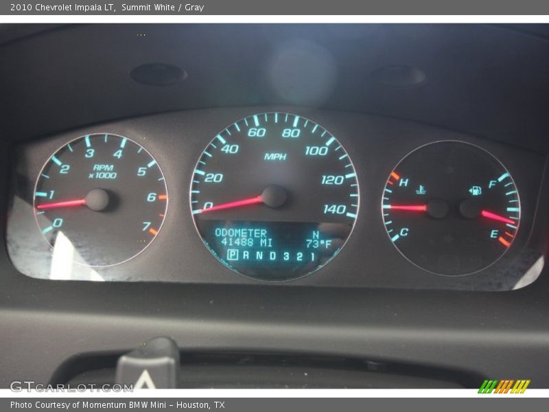 Summit White / Gray 2010 Chevrolet Impala LT