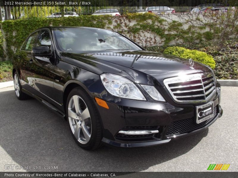 Black / Black 2012 Mercedes-Benz E 350 Sedan