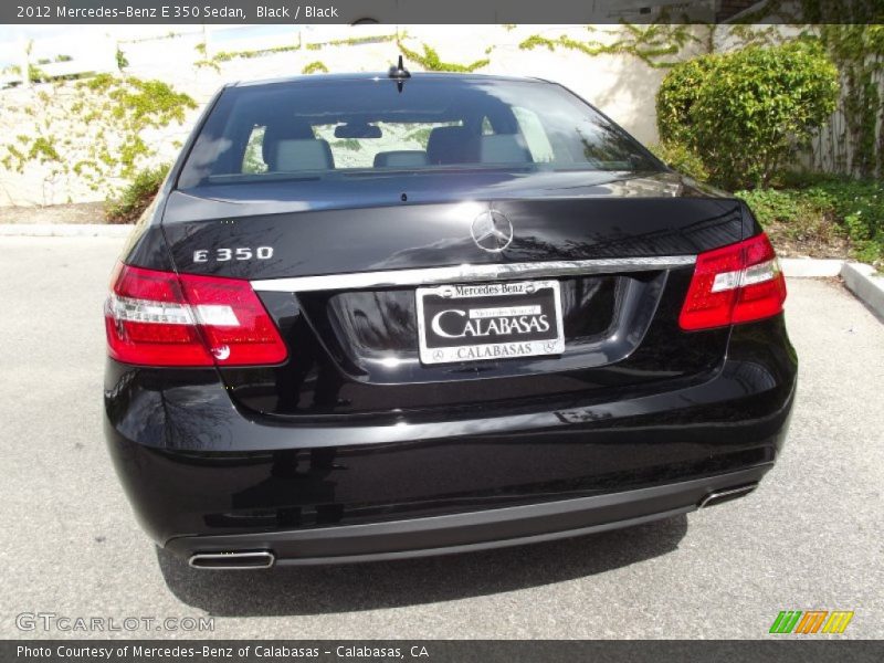 Black / Black 2012 Mercedes-Benz E 350 Sedan