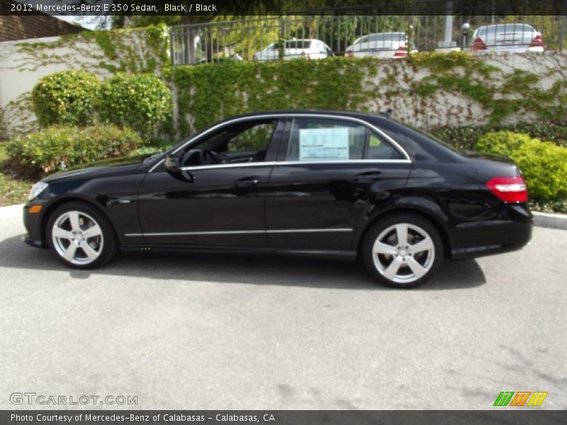 Black / Black 2012 Mercedes-Benz E 350 Sedan