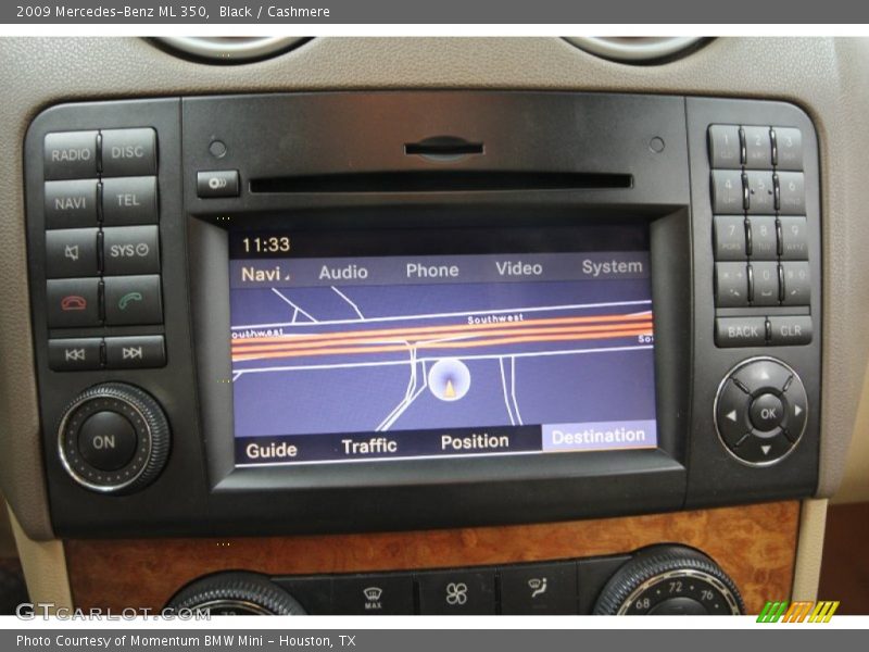 Black / Cashmere 2009 Mercedes-Benz ML 350