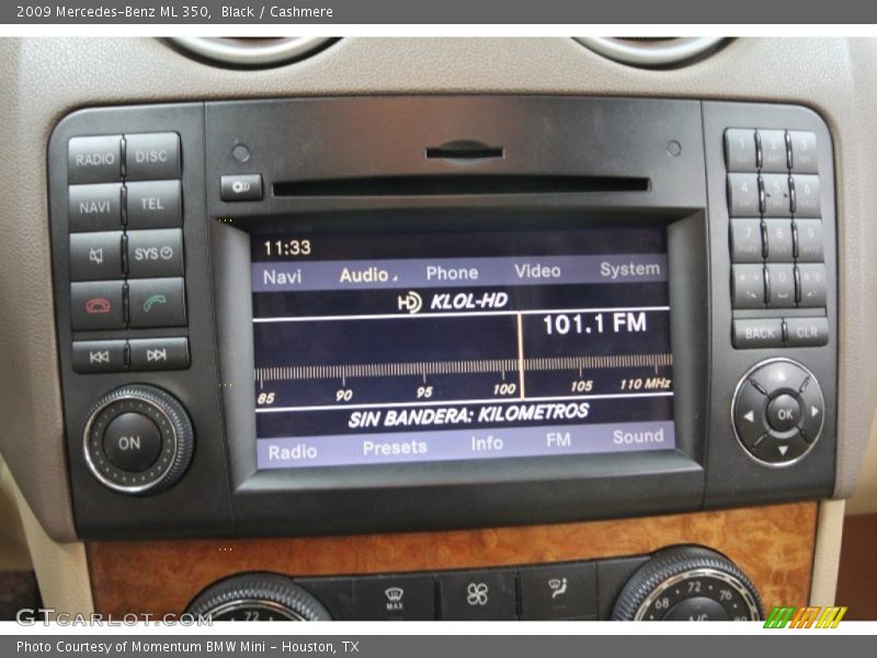 Black / Cashmere 2009 Mercedes-Benz ML 350