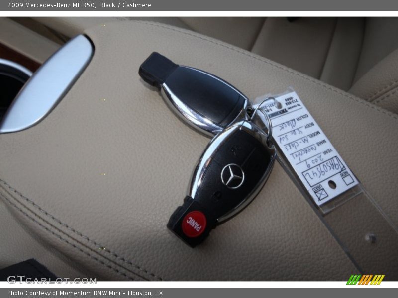 Black / Cashmere 2009 Mercedes-Benz ML 350