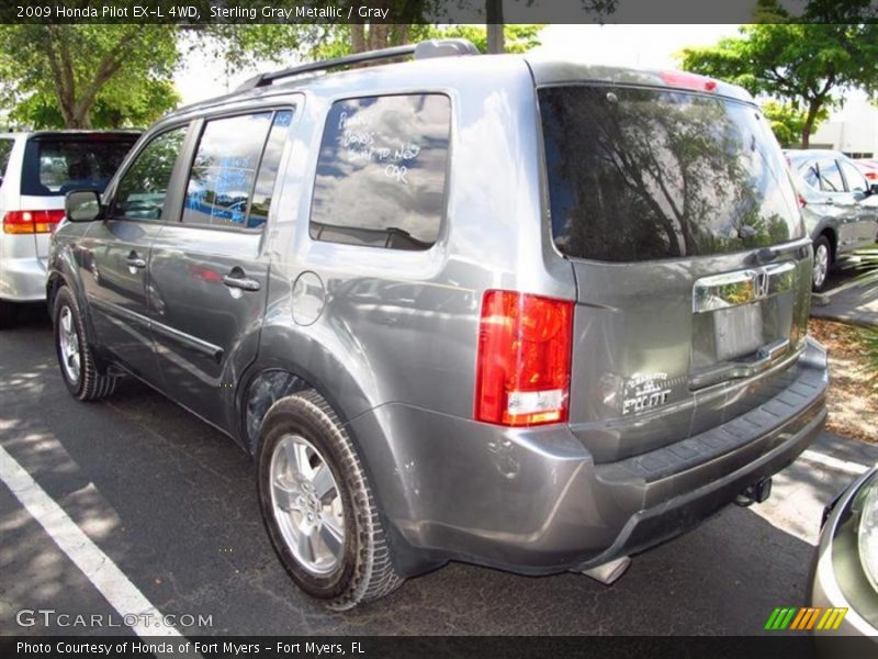 Sterling Gray Metallic / Gray 2009 Honda Pilot EX-L 4WD