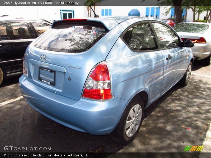 Ice Blue / Gray 2007 Hyundai Accent GS Coupe