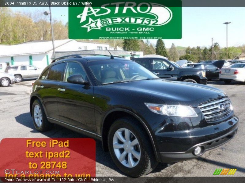 Black Obsidian / Willow 2004 Infiniti FX 35 AWD