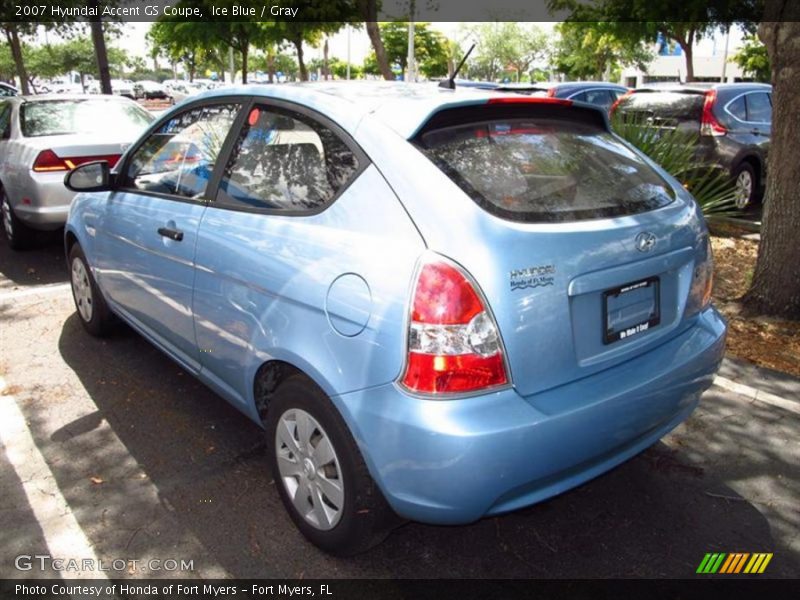Ice Blue / Gray 2007 Hyundai Accent GS Coupe
