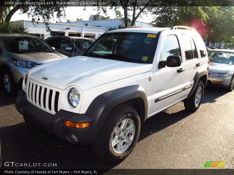 Stone White / Dark Slate Gray 2004 Jeep Liberty Sport 4x4