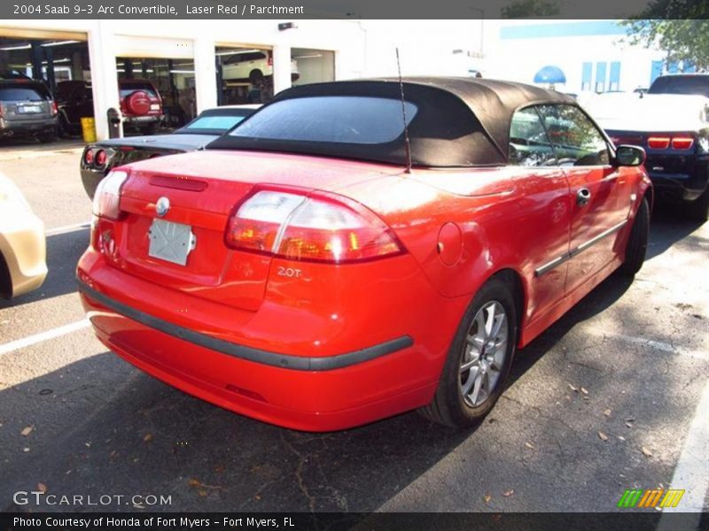 Laser Red / Parchment 2004 Saab 9-3 Arc Convertible