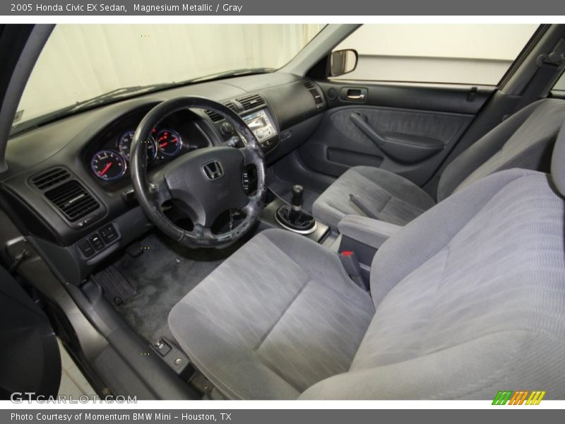 Magnesium Metallic / Gray 2005 Honda Civic EX Sedan