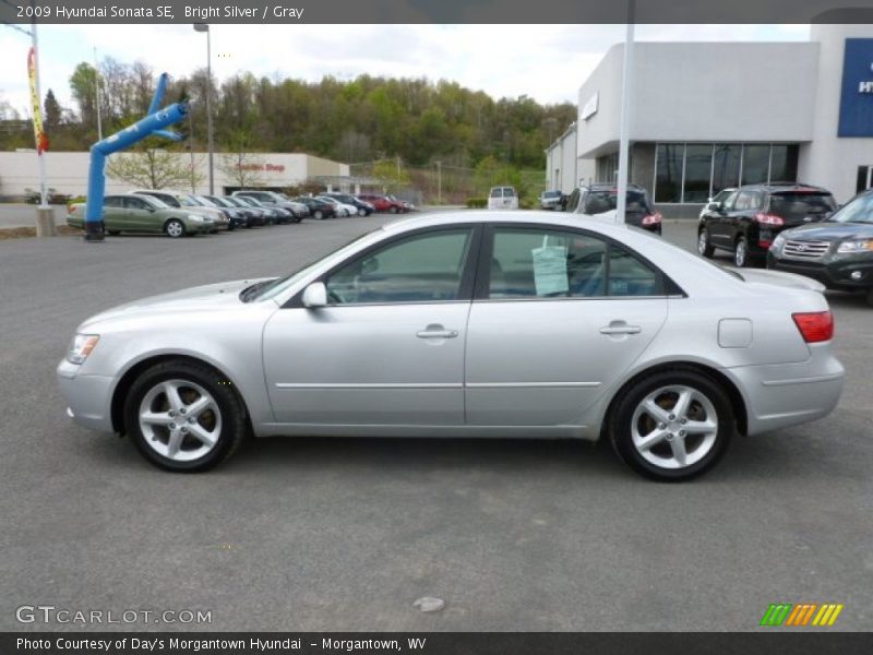 Bright Silver / Gray 2009 Hyundai Sonata SE