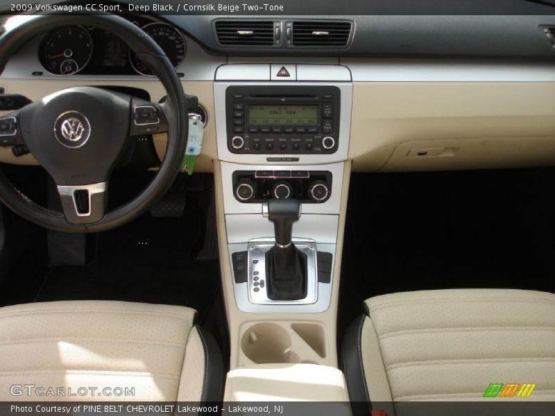 Deep Black / Cornsilk Beige Two-Tone 2009 Volkswagen CC Sport