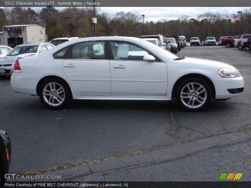 Summit White / Neutral 2012 Chevrolet Impala LTZ