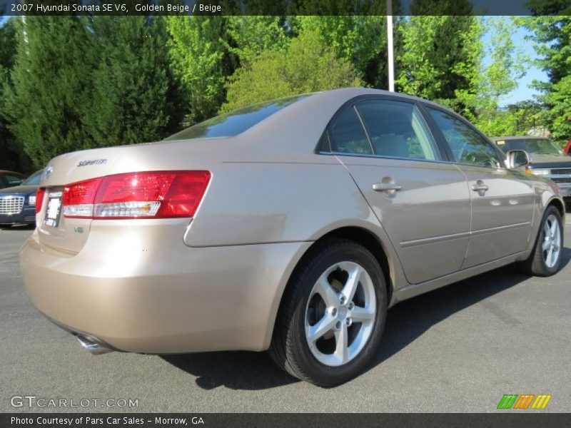 Golden Beige / Beige 2007 Hyundai Sonata SE V6