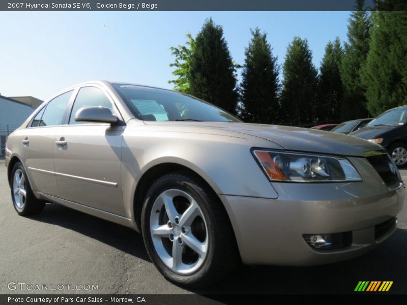 Golden Beige / Beige 2007 Hyundai Sonata SE V6