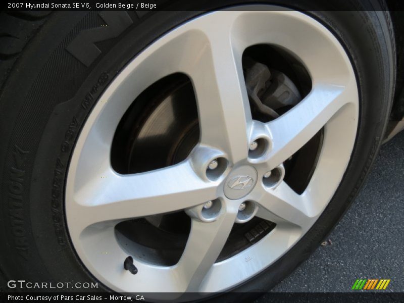 Golden Beige / Beige 2007 Hyundai Sonata SE V6
