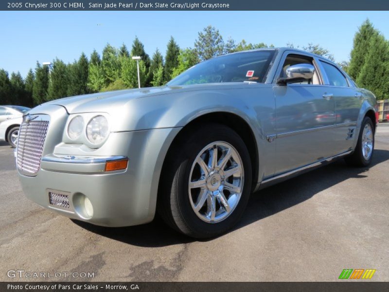Satin Jade Pearl / Dark Slate Gray/Light Graystone 2005 Chrysler 300 C HEMI