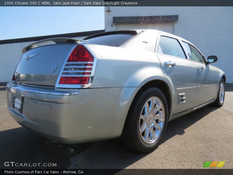 Satin Jade Pearl / Dark Slate Gray/Light Graystone 2005 Chrysler 300 C HEMI