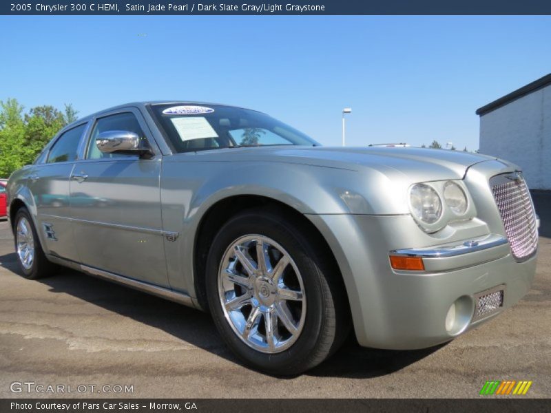 Satin Jade Pearl / Dark Slate Gray/Light Graystone 2005 Chrysler 300 C HEMI