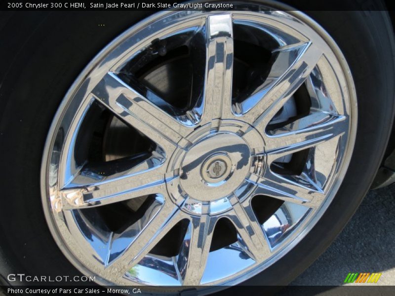 Satin Jade Pearl / Dark Slate Gray/Light Graystone 2005 Chrysler 300 C HEMI