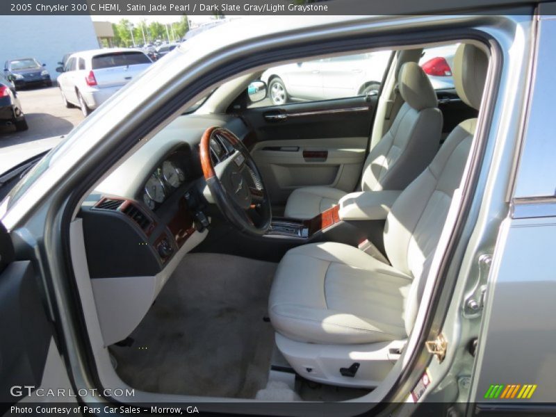 Satin Jade Pearl / Dark Slate Gray/Light Graystone 2005 Chrysler 300 C HEMI