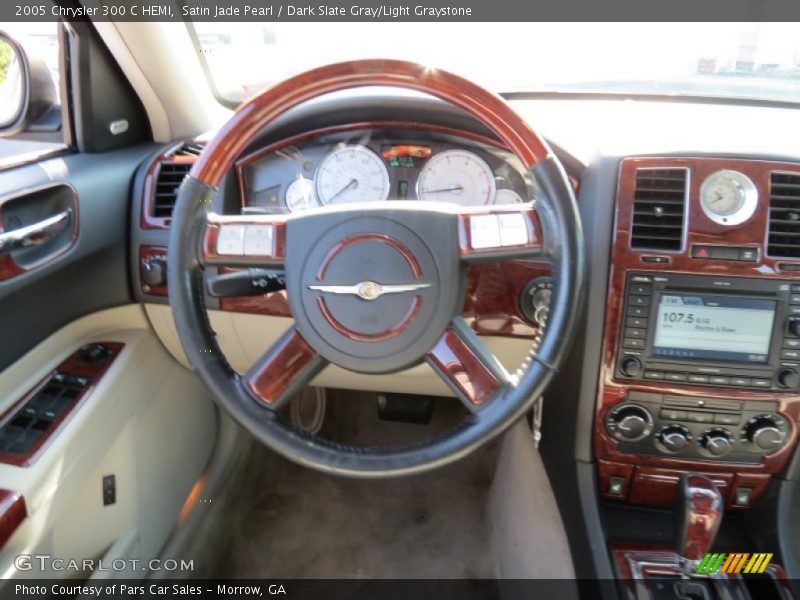 Satin Jade Pearl / Dark Slate Gray/Light Graystone 2005 Chrysler 300 C HEMI