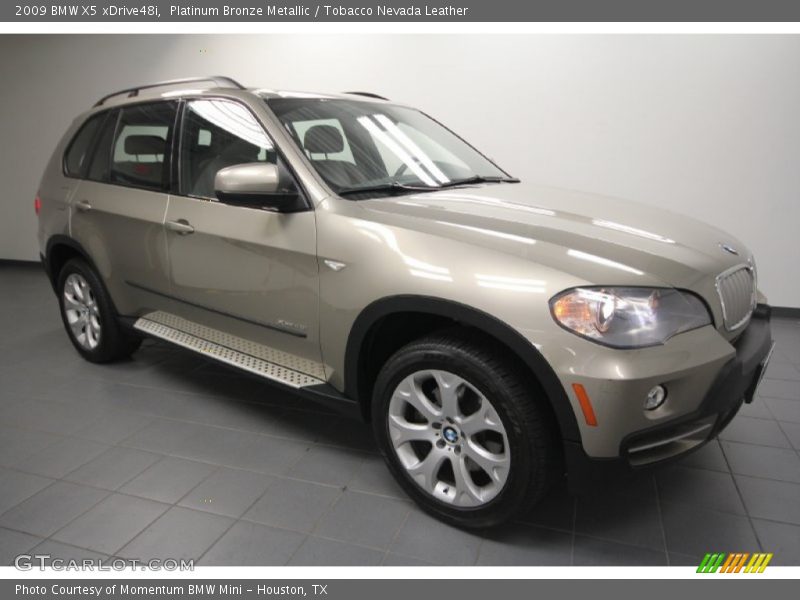 Platinum Bronze Metallic / Tobacco Nevada Leather 2009 BMW X5 xDrive48i