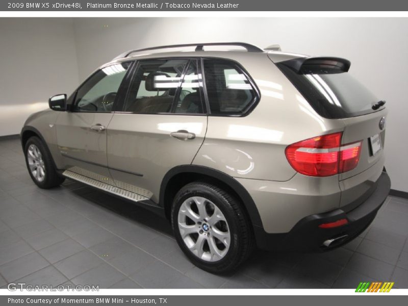Platinum Bronze Metallic / Tobacco Nevada Leather 2009 BMW X5 xDrive48i