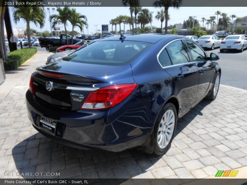 Majestic Blue Metallic / Ebony 2011 Buick Regal CXL