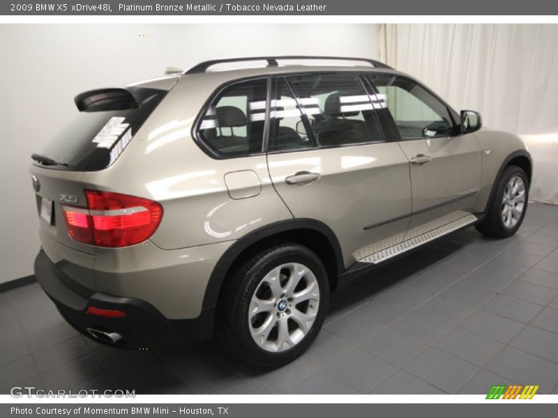 Platinum Bronze Metallic / Tobacco Nevada Leather 2009 BMW X5 xDrive48i