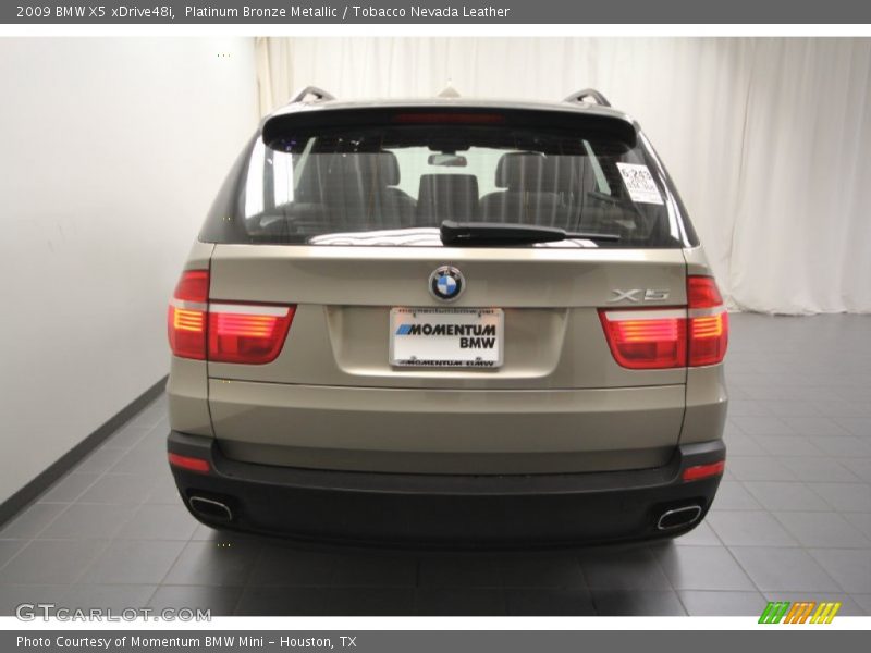 Platinum Bronze Metallic / Tobacco Nevada Leather 2009 BMW X5 xDrive48i