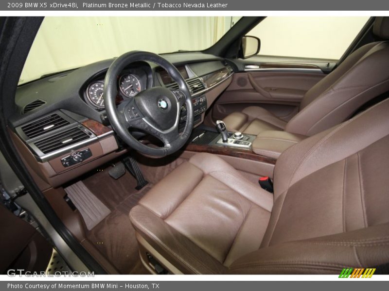 Platinum Bronze Metallic / Tobacco Nevada Leather 2009 BMW X5 xDrive48i