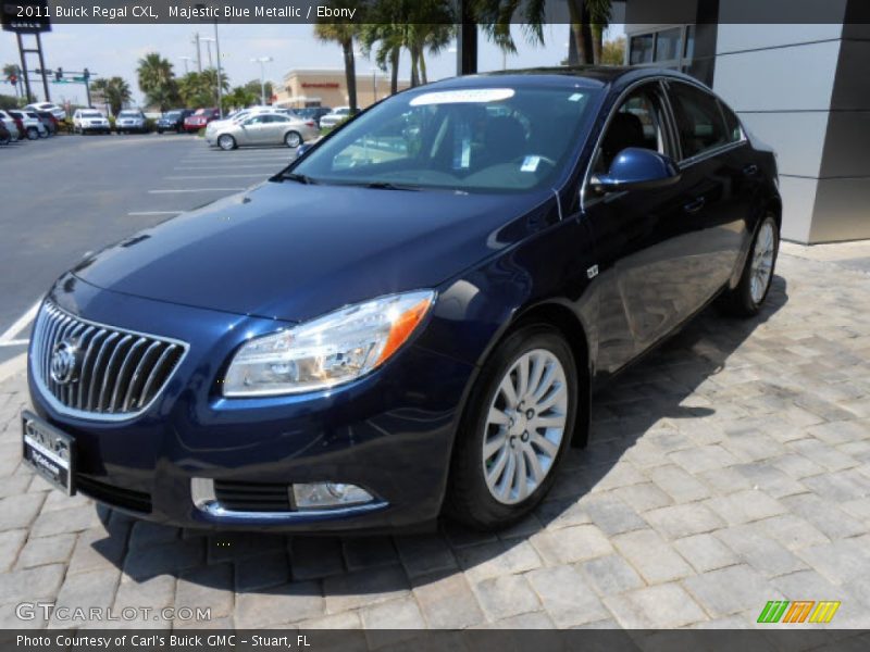 Majestic Blue Metallic / Ebony 2011 Buick Regal CXL