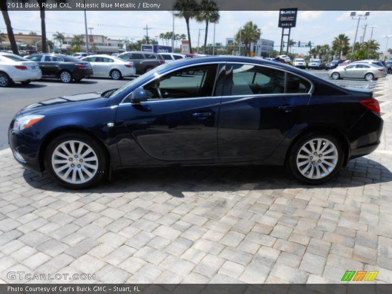 Majestic Blue Metallic / Ebony 2011 Buick Regal CXL