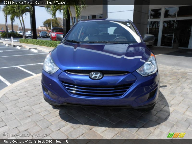 Iris Blue / Taupe 2011 Hyundai Tucson GL