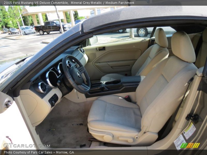 Mineral Grey Metallic / Medium Parchment 2005 Ford Mustang V6 Deluxe Convertible