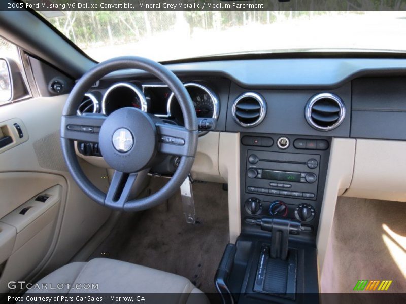 Mineral Grey Metallic / Medium Parchment 2005 Ford Mustang V6 Deluxe Convertible