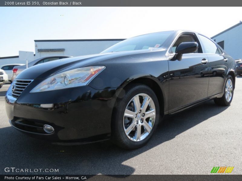 Obsidian Black / Black 2008 Lexus ES 350