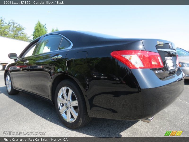 Obsidian Black / Black 2008 Lexus ES 350