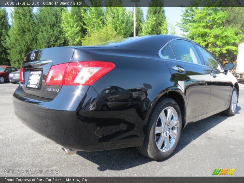 Obsidian Black / Black 2008 Lexus ES 350