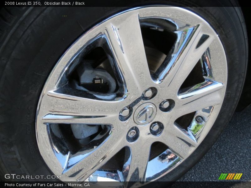 Obsidian Black / Black 2008 Lexus ES 350