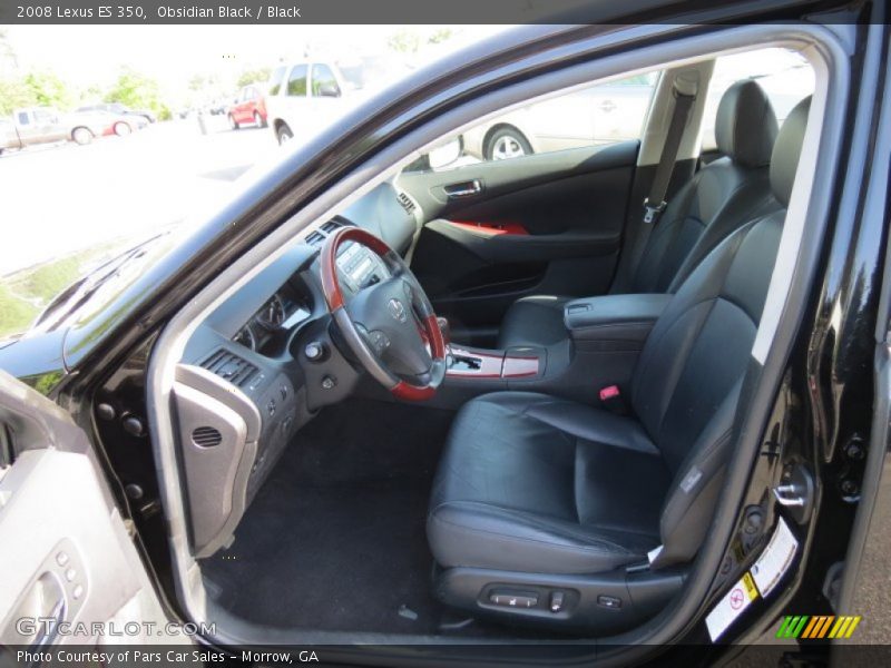Obsidian Black / Black 2008 Lexus ES 350