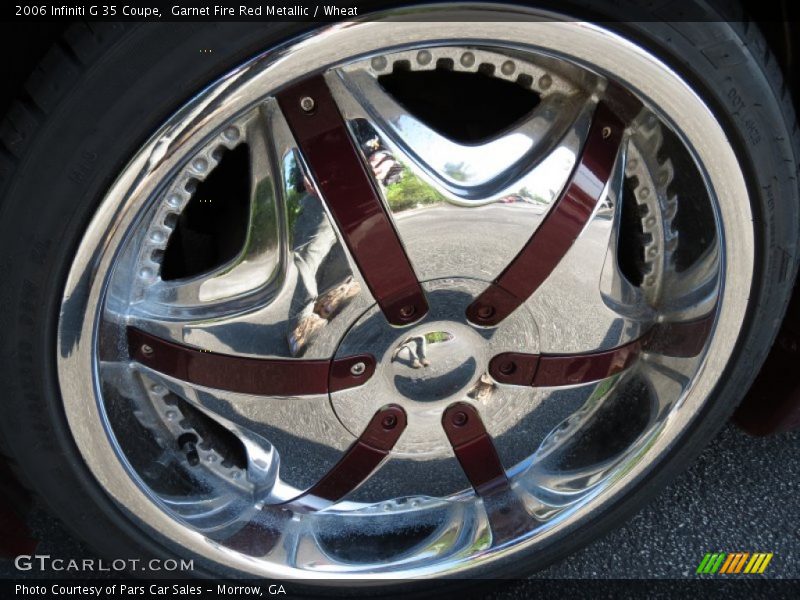 Garnet Fire Red Metallic / Wheat 2006 Infiniti G 35 Coupe
