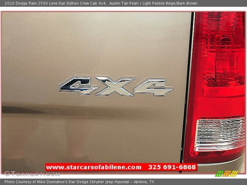 Austin Tan Pearl / Light Pebble Beige/Bark Brown 2010 Dodge Ram 2500 Lone Star Edition Crew Cab 4x4