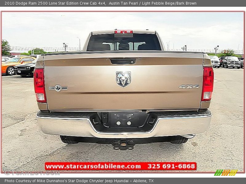 Austin Tan Pearl / Light Pebble Beige/Bark Brown 2010 Dodge Ram 2500 Lone Star Edition Crew Cab 4x4